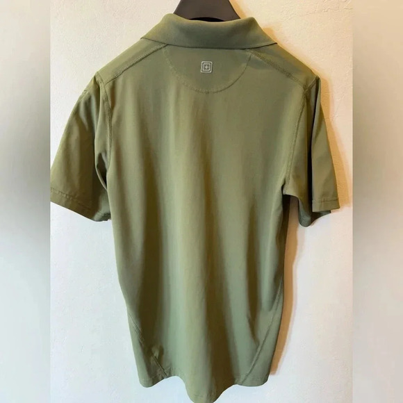 5.11 PINNACLE SHORT SLEEVE Green POLO 100% polyester size smalll - Picture 5 of 16
